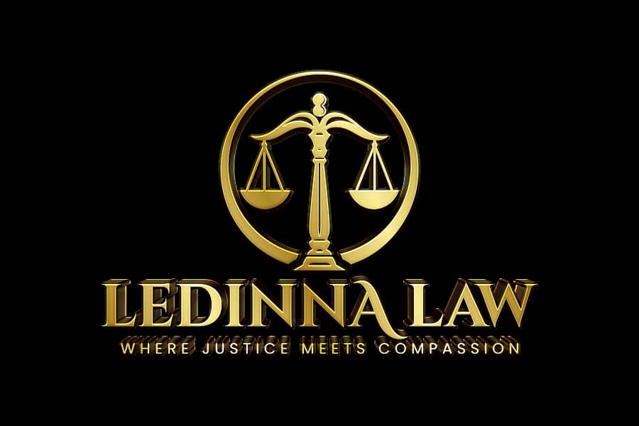 Logo designed for Ledinna Law firm